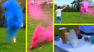 Cañones de Humo de Colores para Gender Reveal