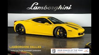 This is a smoke free carfax certified 2010 ferrari 458 italia coupe
equipped with 4.5l 570hp v8 engine and 7-speed f1 automatic sport
shift transmis...