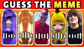 Guess The Meme Voice Quiz | Skibidi Toilet, Grimace Shake, Buckle My Shoe, Skibidi Dop Dop Yes Yes