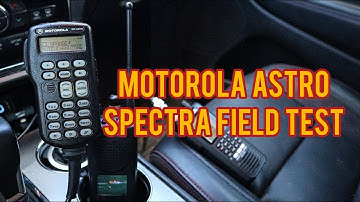 Motorola Astro Spectra Field Test - W3 Control Head