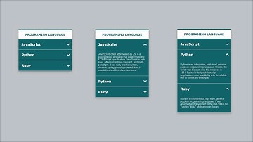 Awesome Accordion Using HTML CSS Flexbox & JQuery