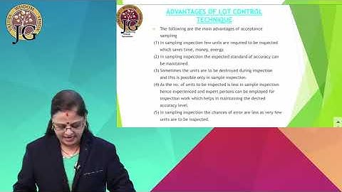 Dr  Arati Shah B Com Sem 5   Statistics Unit 4   Acceptance Sampling