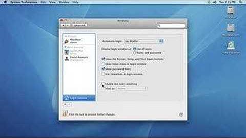 Fast User Switching In Mac OSX