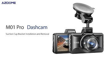 How to install and remove the suction cup mount on the M01Pro?