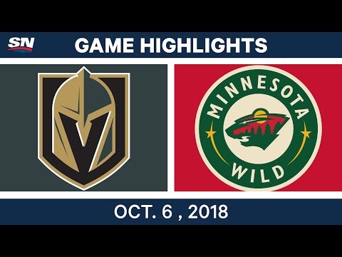 NHL Highlights | Golden Knights vs. Wild - Oct. 6, 2018