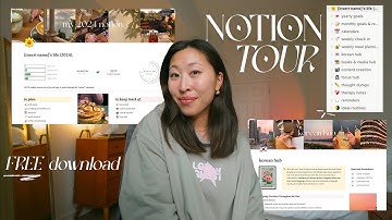 Notion Tour *Free Download* - Minimal, Functional, Sustainable & Aesthetic Notion Template 💌