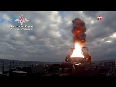 The frigate Marshal Shaposhnikov hit the target with the latest missile system