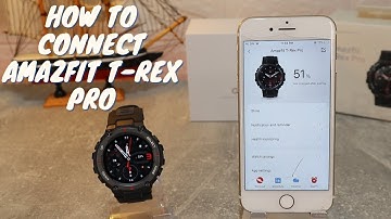 How to connect Amazfit T Rex Pro to iPhone with Zepp IOS App