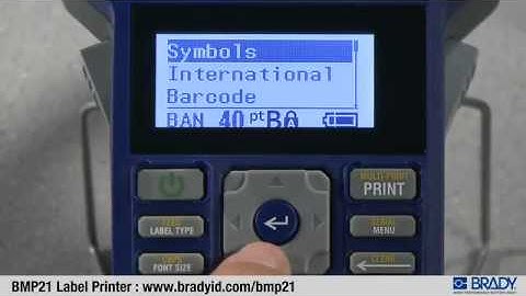 Brady BMP21 Label Printer Video - Features &_ Instructions - Brady.flv