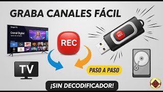 SINTONIZAR Y GRABAR canales digitales en televisor How to tune &amp; record Digital Channels Smart TV