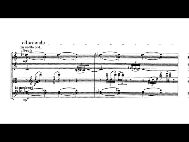 Bela Bartok - String Quartet no 4