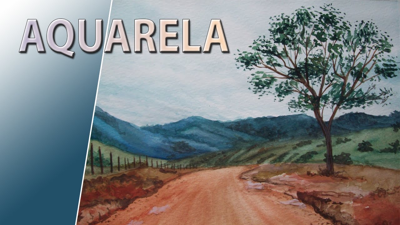 Featured image of post Pinturas De Paisagens Em Aquarela Desenho a l pis aquarela paisagem rural pintura moderno pintura em tela