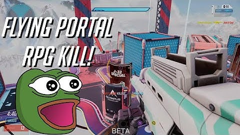 Portal Flying Rocket Launcher Kill In Splitgate on Olympus (PS5 Gameplay)