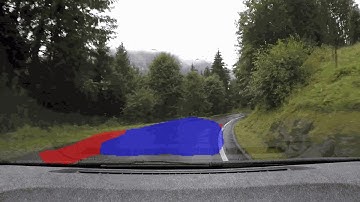 Fast-SCNN model trained on BDD100k (drivable area) 2/2