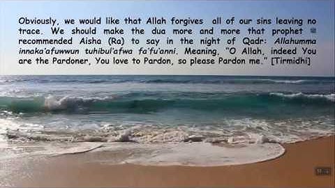 99 beautiful names of Allah: Forgiveness of Allah, Al-Afuw