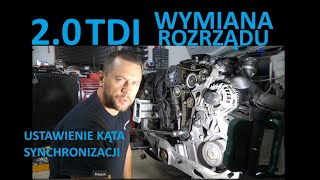 2.0 TDI CR WYMIANA ROZRZĄDU.  2.0 TDI CR TIMING TIMING REPLACEMENT.