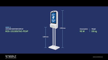 Automatic hand sanitizer with LCD display