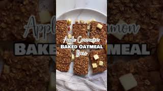 Apple Cinnamon Baked Oatmeal Bars #shorts