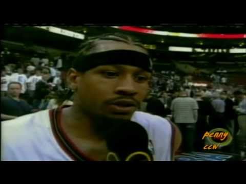 Allen Iverson 55pts vs Hornets 02/03 NBA Playoff *76ers record *Better Quality