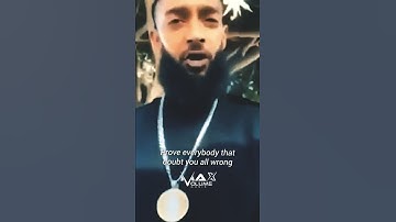 Nipsey Hussle ~ Keep Working Hard
