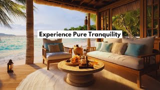 Experience Pure Tranquility: Relaxing Ocean Waves on a Cozy Beach House Porch