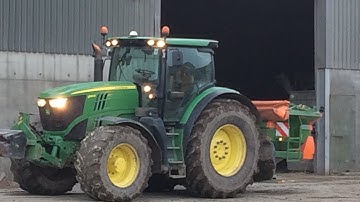 JOHNDEEERE 6190R AND AMAZONE FERTILIZER