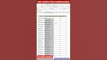 Excel short tricks//Normal Text To Capital Letters, Small Letters & Proper Letter #excel #shorts