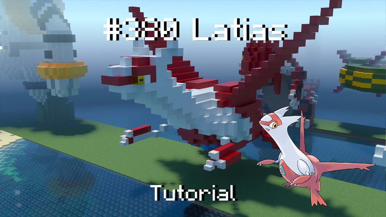 How to build a Pokémon Latias statue in minecraft (Tutorial) YouTube