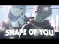 Zero two x yuji itadori  shape of you editamv