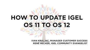 How to update IGEL OS 11 to IGEL OS 12