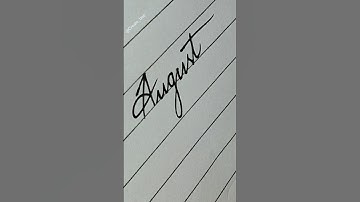 August in cursive writing✨️#viralvideo#trending#shorts #dancehall#music#cursivewriting#song #dance