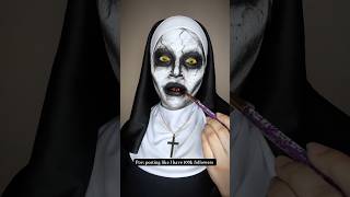 The Nun Valak ! #halloweenmakeup #creativemakeup #sfxmakeup #foryou #thenun #shorts #sfx