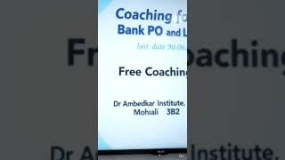 free free free 📢📢📢 free coaching for bank po, lic and other exam #bankpo #lic