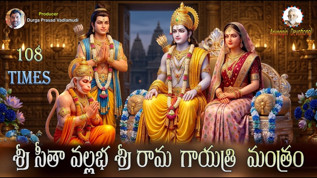 Sri Sita Vallabha Sri Rama Gayatri Mantra 108 Times | Sri Rama Navami ...