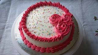 Eggless Vanilla Birthday Cake || Simple Vanilla Birthday Cake || Birthday Cake || Easy Vanilla Cake