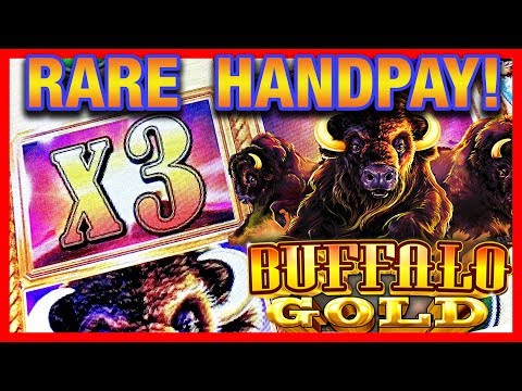 BUFFALO GOLD ★ RARE JACKPOT HANDPAY!? ★ SLOT MACHINE BONUS ➜ LIVE CASINO PLAY