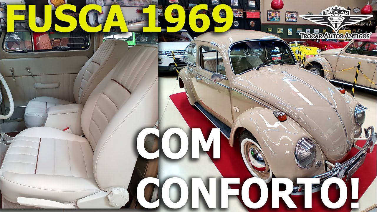 CONFORTO NO FUSCA é possível?? SIM! Restauração completa do Fusquinha 1969 e um toque de modernidade