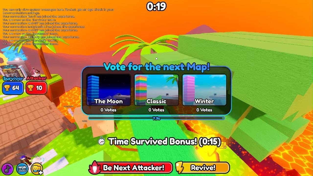 I played Chaos jenga and I been Attacker for 2x