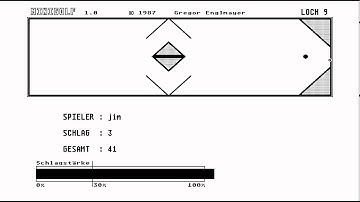 ATARI ST Minigolf v1 0 MINI GOLF FULL 1987 Englmeyer Gregorde PD Mono Chrome HIGH RESOLUTION BW 640x