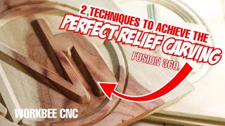 Beginners guide to vbit relief carving - fusion 360 90deg v bit Workbee cnc