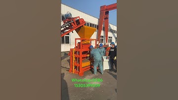 QTJ4-35 concrete block machine working video