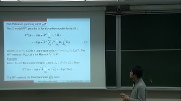 Kyoto Univ. "Moduli of Calabi-Yau manifolds and mirror symmetry" Atsushi Kanazawa