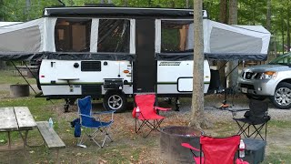 Pop up camper set up, Rockwood High Wall 276 set up