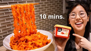 10-Minute Gochujang Noodles 🔥 (The VIRAL Korean spicy noodles!)