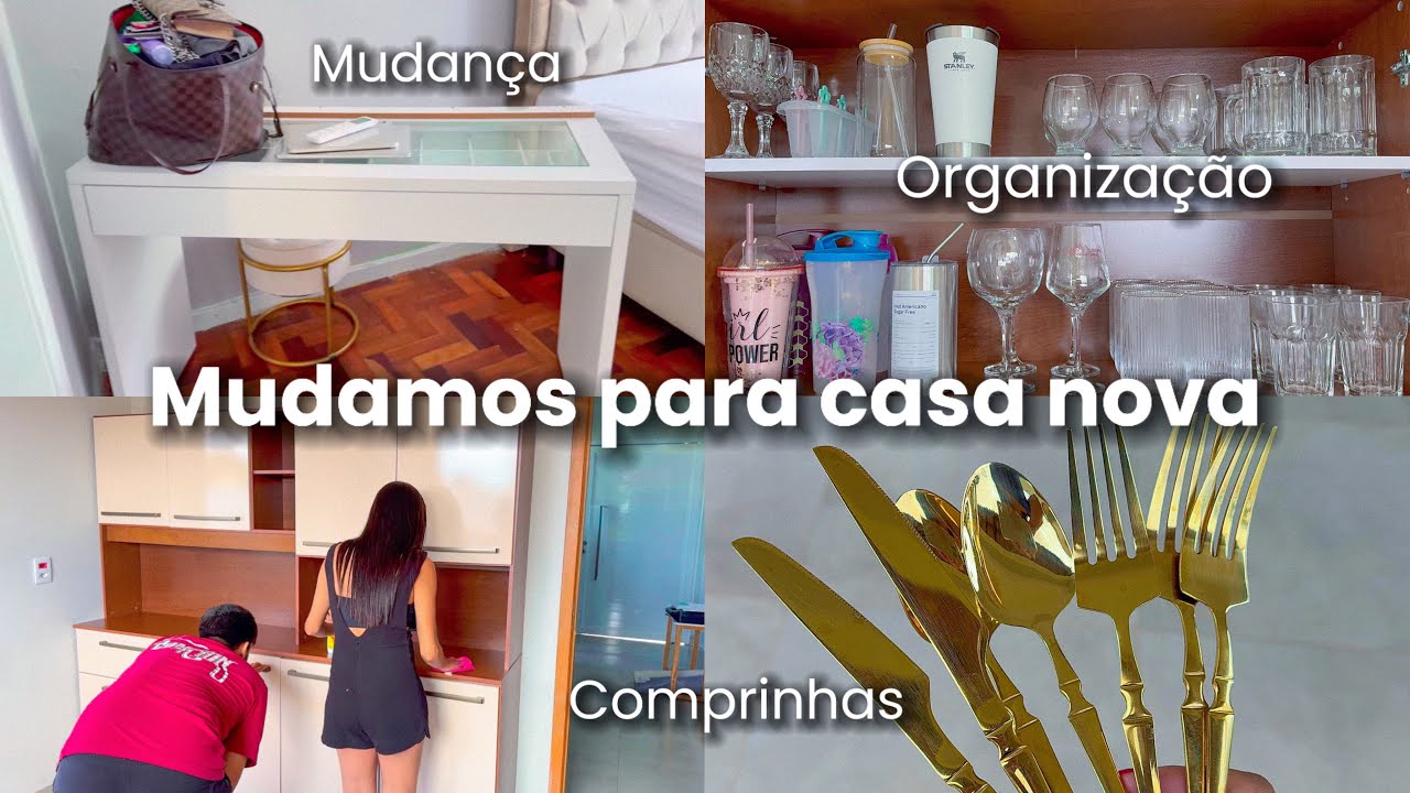 VLOGÃO: DIA DA MUDANÇA, PRIMEIRA NOITE NA CASA NOVA, ORGANIZAÇÃO, COMPRINHAS DE DECORAÇÃO 🧡