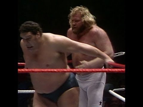 In this WrestleMania classic, Andre the Giant and Big John