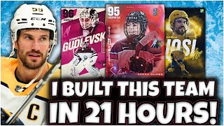 What's The Best HUT Team You Can Make in 21 Hours of Ultimate Team? | NHL 24