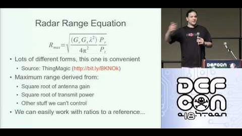 DEFCON 18: Extreme Range RFID Tracking  1/4