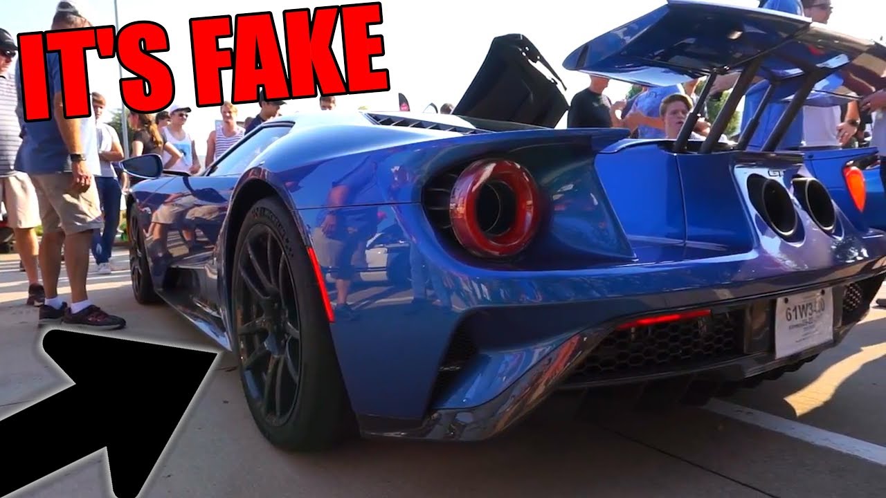 ferrari vs fusca 2017 Ford GT with FAKE CARBON FIBER!