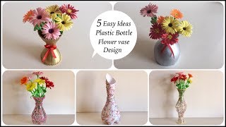 5 Easy Ideas Plastic Bottle Flower Vase With Your Own Hands / Best Out Of Waste | Priti Sharma